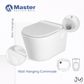 MSW Wall Hanging Commode