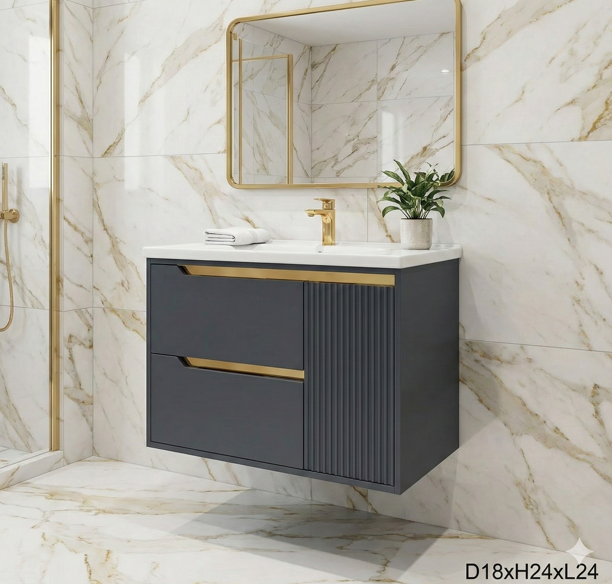 PVC BATH VANITY M-539