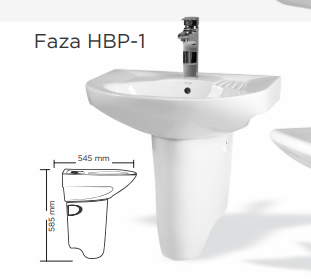 MSW  Wall hanging Basin Pedestal Faza HBP-1
