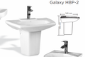 MSW  Wall hanging Basin Pedestal Galaxy HBP-2
