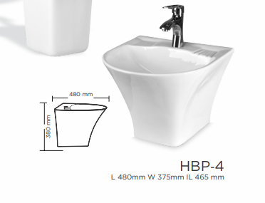 MSW  Wall hanging Basin Pedestal HBP-4