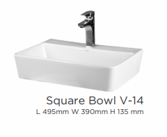MSW Vanity Square Bowl V-14