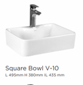 MSW Vanity Square Bowl V-10