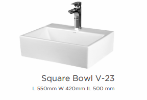 MSW Vanity Square Bowl V-23