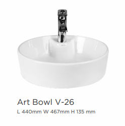 MSW Vanity Art Bowl V-26