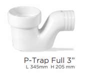 MSW MICS P-Trap Full 3”