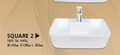 ROYAL SQUARE 2 VANITY BASIN
