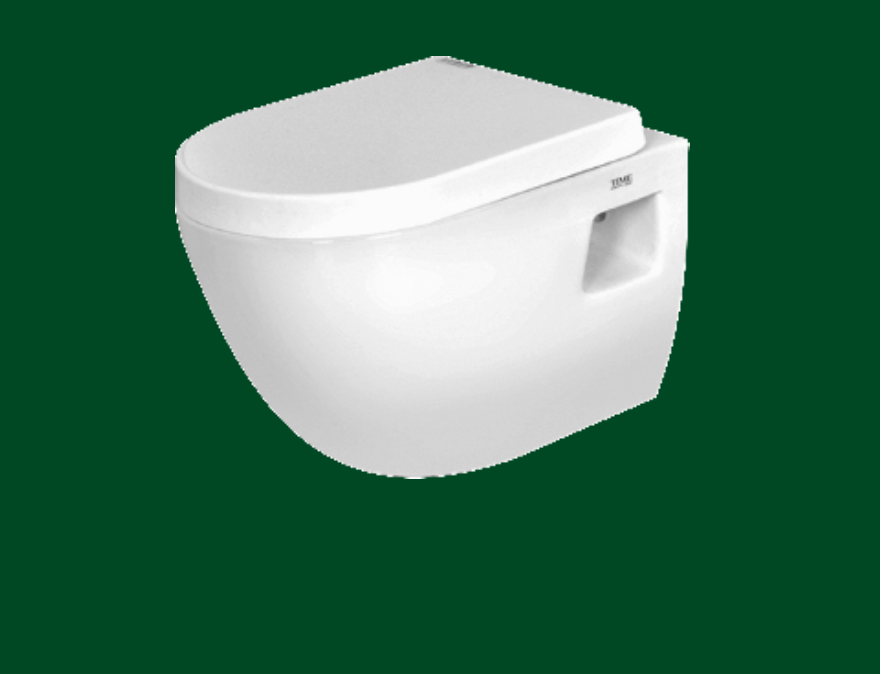 TIME SANITARY PEARL WALL HAND COMMODE