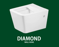 TIME SANITARY DIAMOND WALL HAND COMMODE