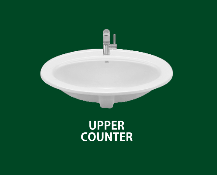 TIME SANITARY UPPER COUNTER BASIN